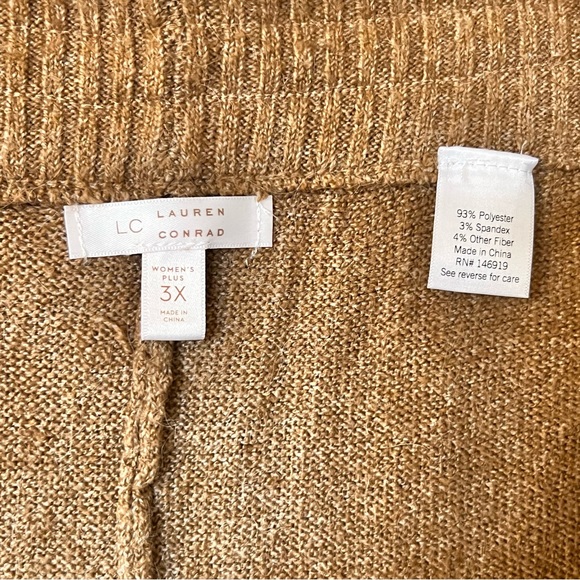 LC Lauren Conrad, sweater jogger. SZ 3X NWT - Picture 6 of 6